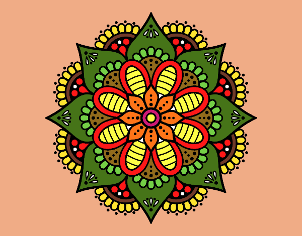 Mandala flor de primavera