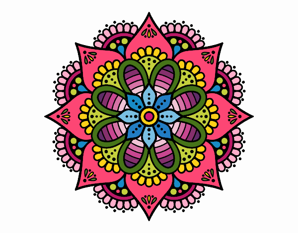 Mandala flor de primavera