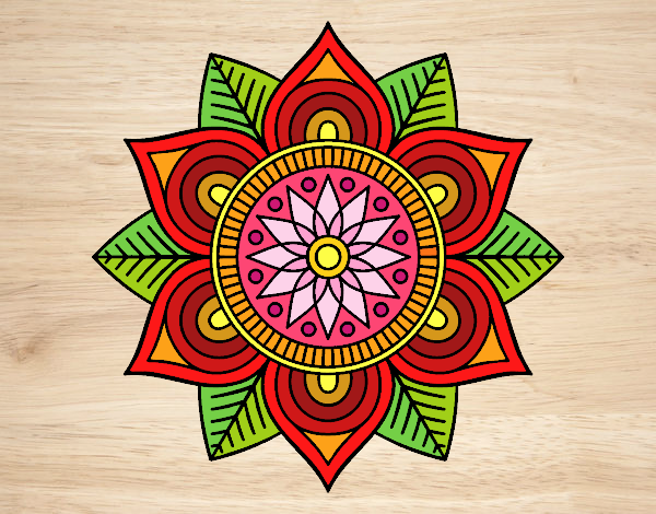 Mandala flor estelar