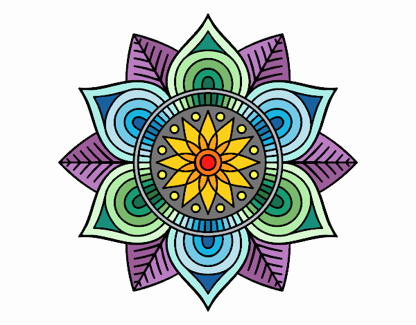 Mandala flor estelar