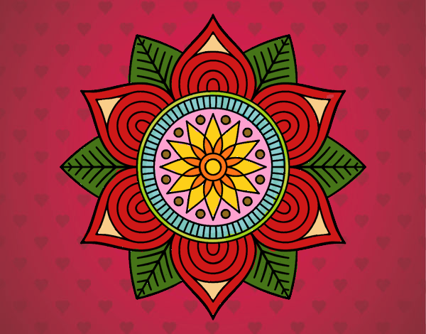 Mandala flor estelar