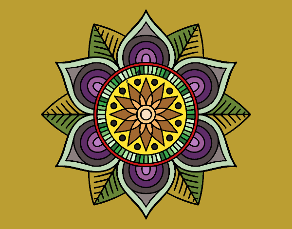 Mandala flor estelar