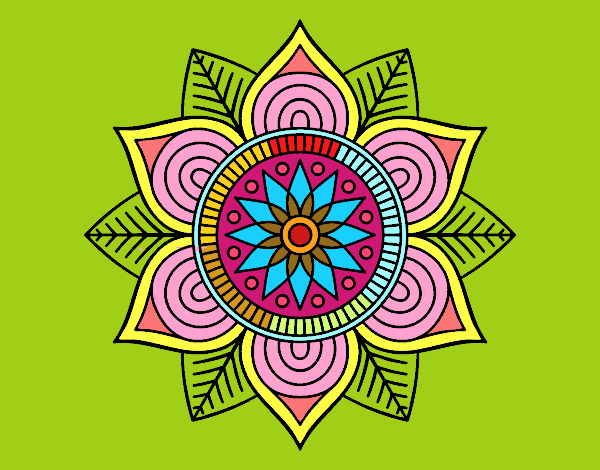 Mandala flor estelar