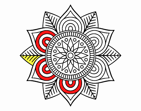 Mandala flor estelar