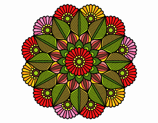 Mandala jardín vegetal