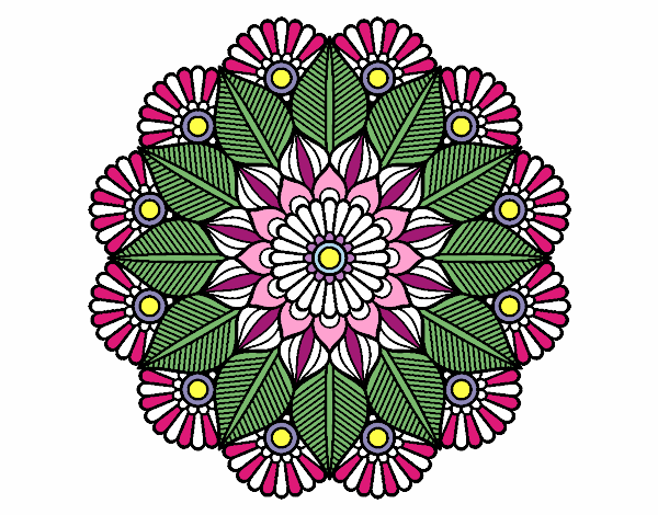 Mandala jardín vegetal