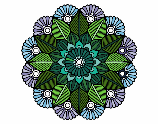 Mandala jardín vegetal