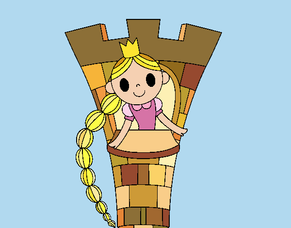 Rapunzel en la torre