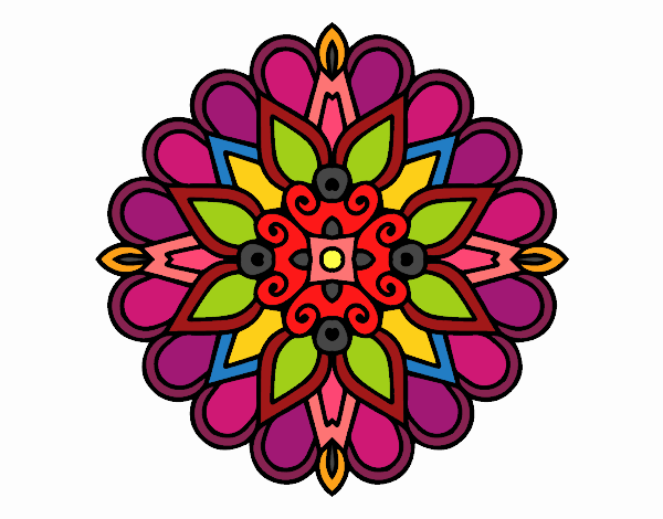 Un mandala estilo árabe