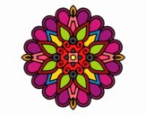 Un mandala estilo árabe