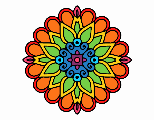 Un mandala estilo árabe