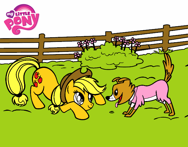 Applejack y Winona