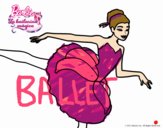 Barbie en primer arabesque