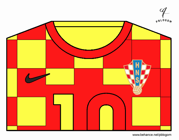 Camiseta del mundial de fútbol 2014 de Croacia