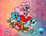 Gumball y amigos contentos