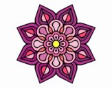 Mandala de flor sencilla