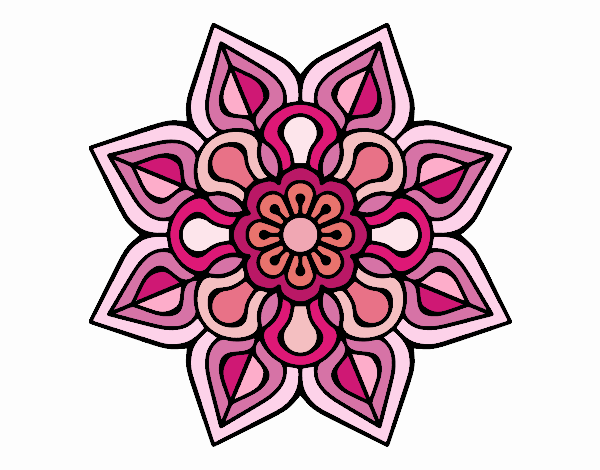 Mandala de flor sencilla