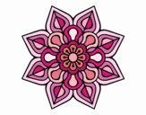 Mandala de flor sencilla