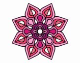 Mandala de flor sencilla