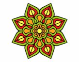 Mandala de flor sencilla