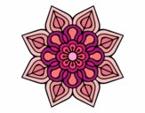 Mandala de flor sencilla