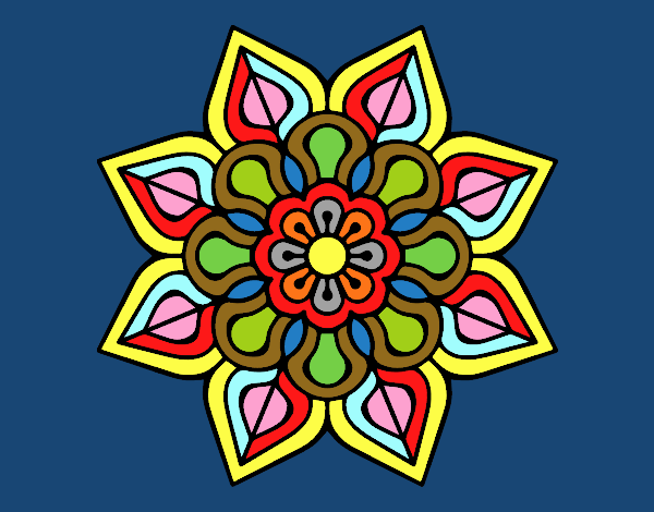 Mandala de flor sencilla