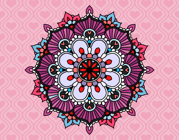 Mandala destello floral