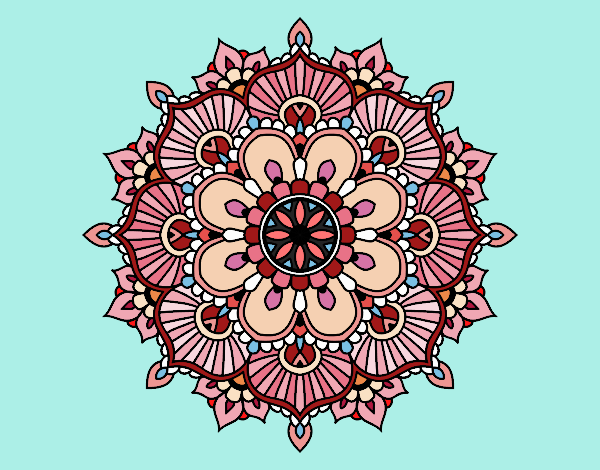 Mandala destello floral