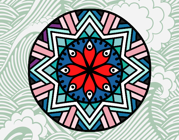 Mandala flor de bambú