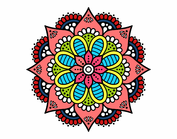 Mandala flor de primavera