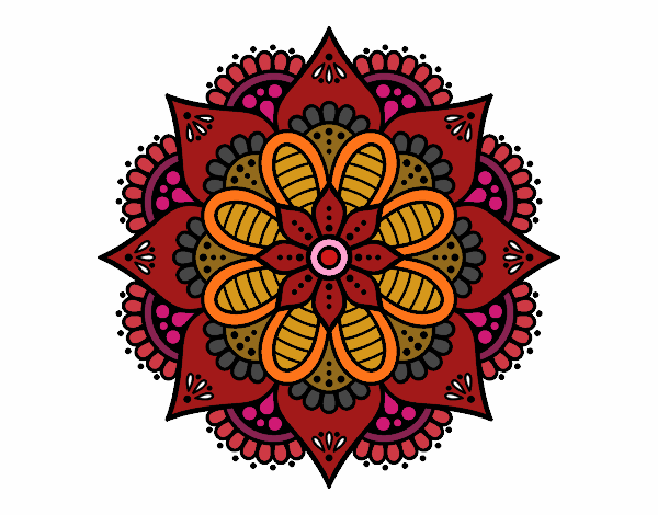 Mandala flor de primavera