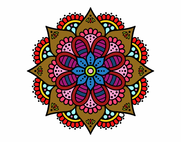 Mandala flor de primavera