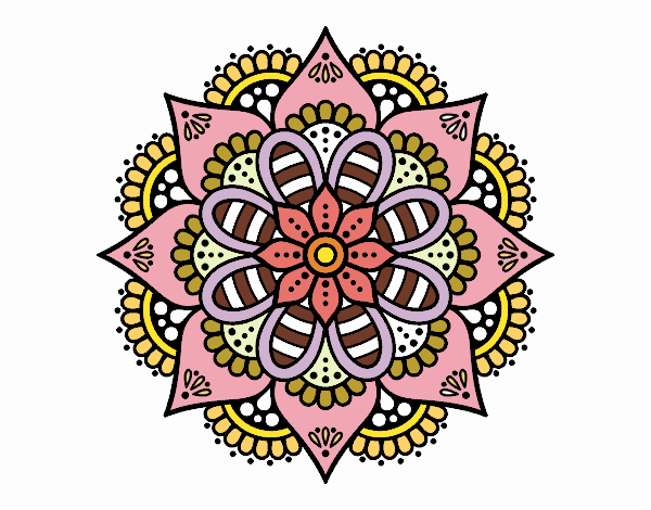 Mandala flor de primavera