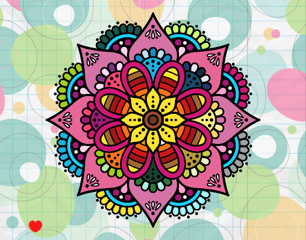 Mandala flor de primavera