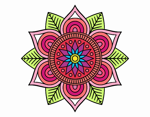 Mandala flor estelar