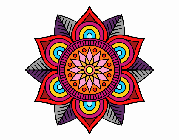 Mandala flor estelar