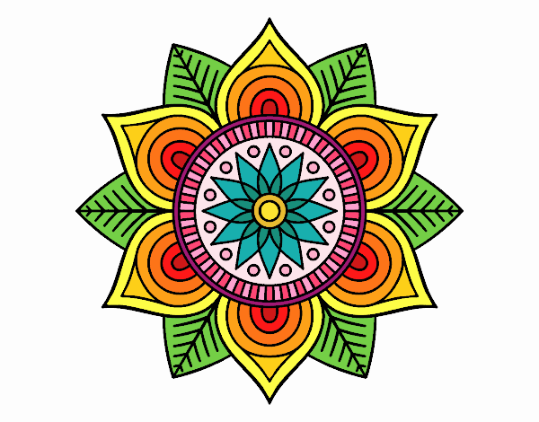 Mandala flor estelar