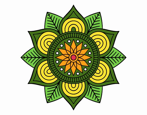 Mandala flor estelar