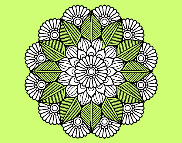 Mandala jardín vegetal