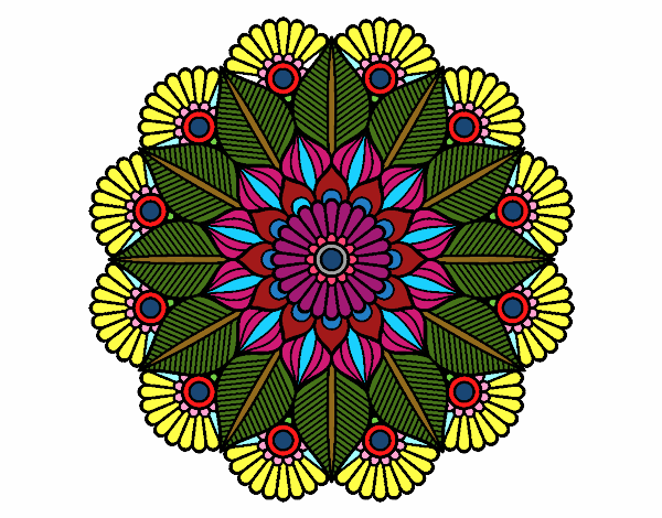 Mandala jardín vegetal