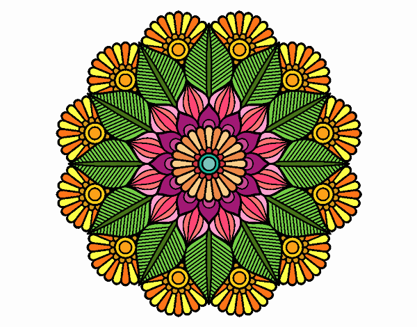 Mandala jardín vegetal