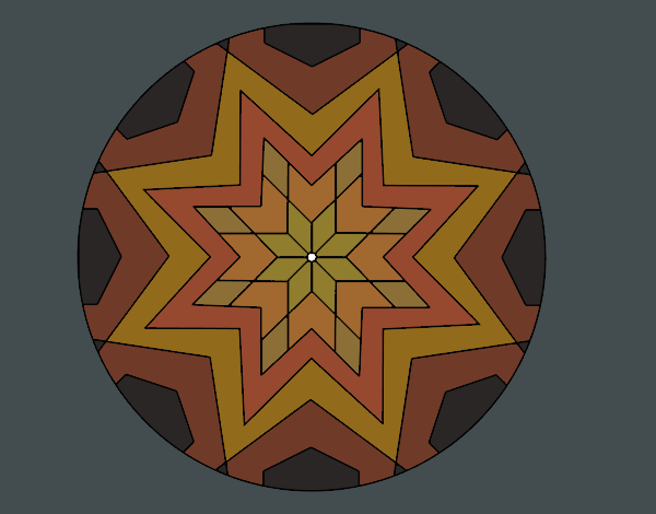 Mandala mosaico estrella