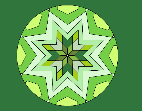 Mandala mosaico estrella