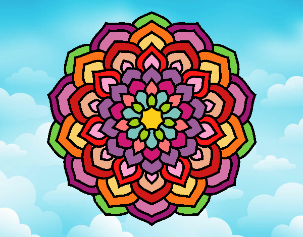 Mandala pétalos de flor