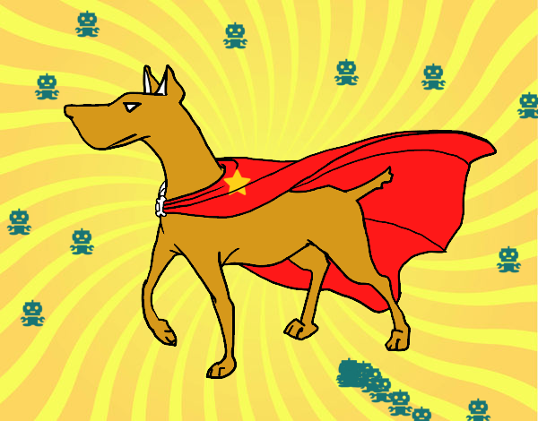 Perro superhéroe