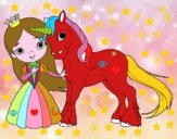 Princesa y unicornio