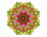 Un mandala de flor oriental