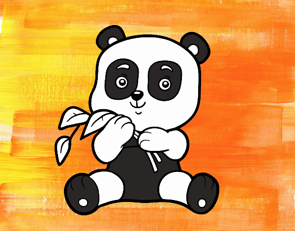 Un oso panda