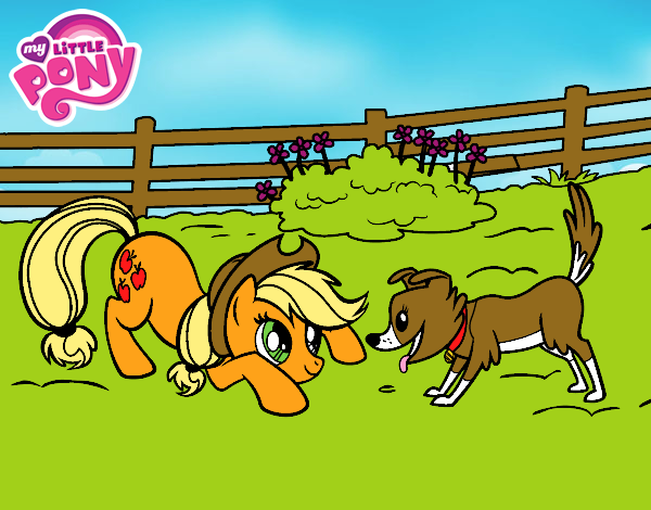 Applejack y Winona