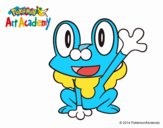 Froakie saludando